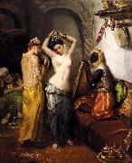 Theodore Chasseriau Orientalist Interior painting